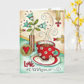 Liefde u Mamma… De Kaart van het moederdag (Gele Bloem)