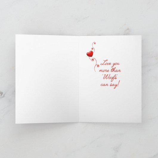 Liefde u meer! Weimaraner Valentijn Feestdagen Kaart (Binnen)