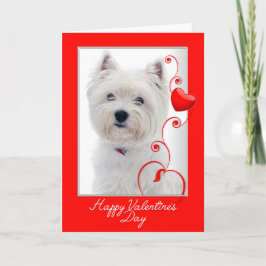Liefde u meer! Westie Valentijn Feestdagen Kaart