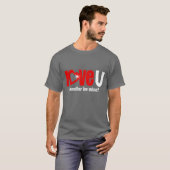 Liefde U naam is van mij en vraag witte rode manne T-shirt (Voorkant volledig)