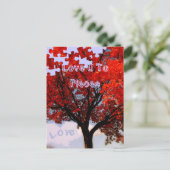 Liefde U naar stuks Valentijnsdag Briefkaart (Staand voorkant)