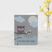 Liefde u uil-Manieren! Kaart (Gele Bloem)