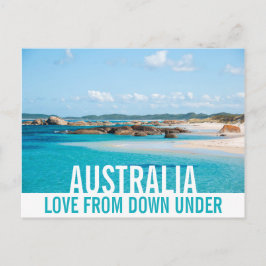 Liefde uit Australië: strand landschap paradijs Briefkaart