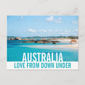 Liefde uit Australië: strand landschap paradijs Briefkaart