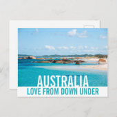 Liefde uit Australië: strand landschap paradijs Briefkaart (Voorkant / Achterkant)