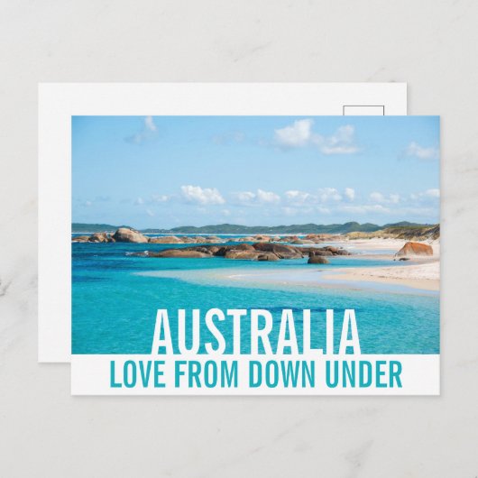 Liefde uit Australië: strand landschap paradijs Briefkaart (Voorkant / Achterkant)