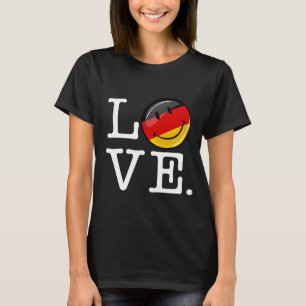 Liefde uit Duitsland glimlachende vlag T-shirt