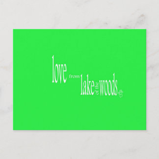 Liefde uit het meer van de Bossen Briefkaart