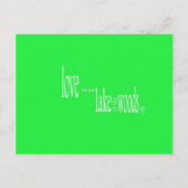 Liefde uit het meer van de Bossen Briefkaart (Voorkant)