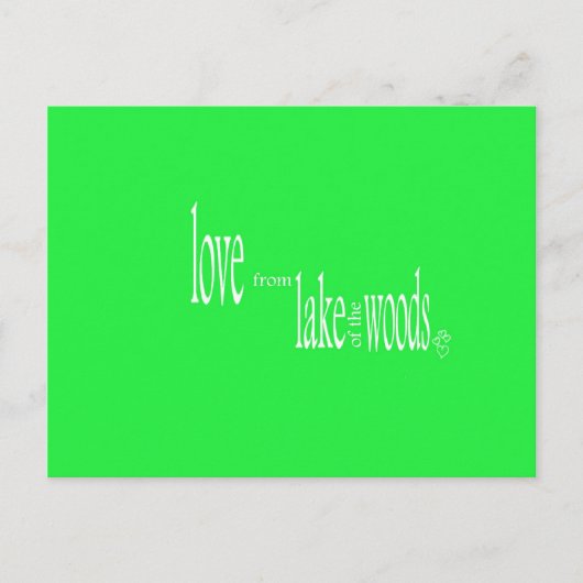 Liefde uit het meer van de Bossen Briefkaart (Voorkant)