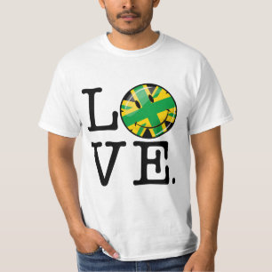 Liefde uit Jamaica en Groot-Brittannië T-shirt