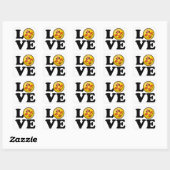 Liefde uit New Mexico Lachende Vlag Vierkante Sticker (Vel)