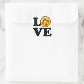 Liefde uit New Mexico Lachende Vlag Vierkante Sticker (Tas)