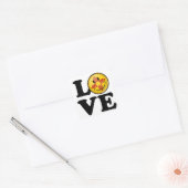 Liefde uit New Mexico Lachende Vlag Vierkante Sticker (Envelop)