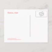 "LIEFDE UIT VENEZIA" GRACHTENSCENE BRIEFKAART (Achterkant)