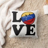 Liefde uit Venezuela glimlachende vlag Kussen (Deken)