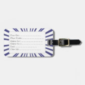 Liefde-uitbarsting (Paars) Bagagelabel (Voorkant horizontaal)