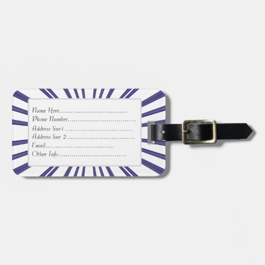 Liefde-uitbarsting (Paars) Bagagelabel (Voorkant horizontaal)