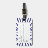 Liefde-uitbarsting (Paars) Bagagelabel (Voorkant verticaal)