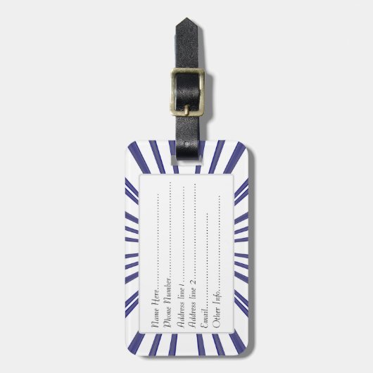 Liefde-uitbarsting (Paars) Bagagelabel (Voorkant verticaal)