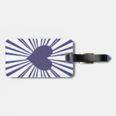 Liefde-uitbarsting (Paars) Bagagelabel (Achterkant horizontaal)