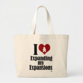 Liefde Uitbreiding Mijn Uitbreidingen Spel Leuke S Grote Tote Bag (Voorkant)