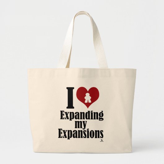 Liefde Uitbreiding Mijn Uitbreidingen Spel Leuke S Grote Tote Bag (Voorkant)