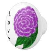 Liefde Ultra Violet Floral Waterverf Keramische Knop (Rechts)