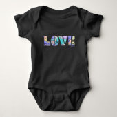LIEFDE Unieke 3D Modern Graphic, Cool Black Romper (Voorkant)
