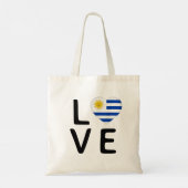 Liefde - Uruguay vlag Tote Bag (Achterkant)
