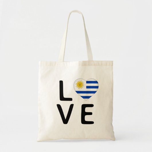 Liefde - Uruguay vlag Tote Bag (Voorkant)