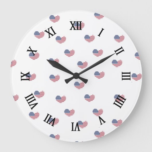 Liefde usa patroon grote klok (Voorkant)
