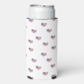 Liefde usa patroon wit seltzer blikjeskoeler (Seltzer Achterkant)