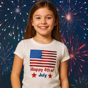 Liefde USA Vlag Kinderen Basic Tank Top