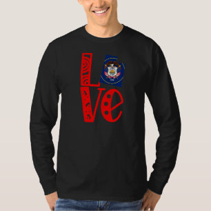 Liefde Utah in blokletters T-shirt