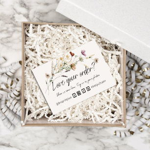 Liefde uw bestelling in kleine bedrijven  visitekaartje