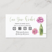 Liefde uw bestelling voor kleine bedrijven Kaart i Visitekaartje (Voorkant)