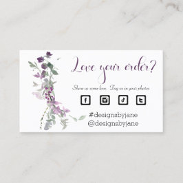 Liefde uw bestelling voor kleine bedrijven Kaart i Visitekaartje