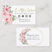 Liefde uw bestelling voor kleine bedrijven Kaart i Visitekaartje (Voorkant / Achterkant)