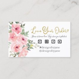 Liefde uw bestelling voor kleine bedrijven Kaart i Visitekaartje