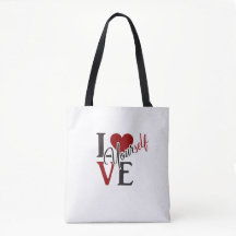 Liefde uw eigen Canvas tas