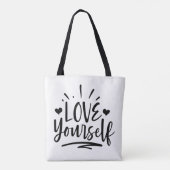 Liefde uw eigen Canvas tas (Achterkant)