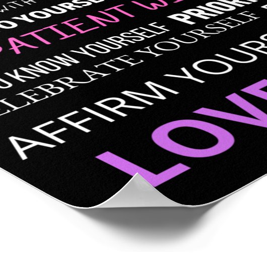 Liefde uw eigen Poster (Hoek)