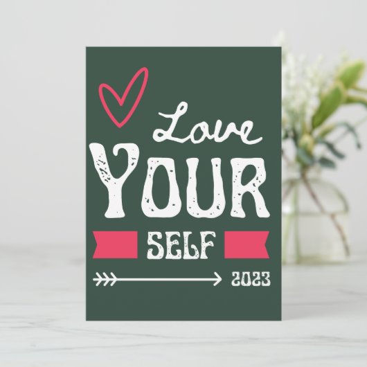 Liefde uw eigen uitnodiging - Self-Love Decor Cush (Staand voorkant)