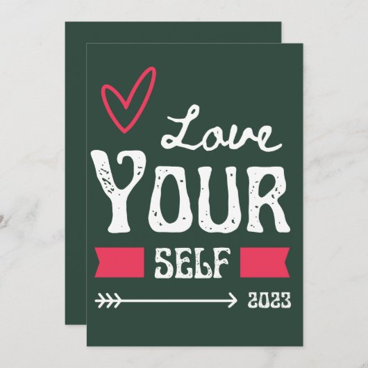 Liefde uw eigen uitnodiging - Self-Love Decor Cush (Voorkant / Achterkant)