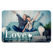 Liefde | Uw persoonlijke foto en een hart Magneet (Horizontaal)