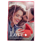 Liefde | Uw persoonlijke foto en een hart Medium Cadeauzakje (Achterkant)