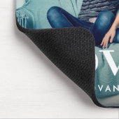 Liefde | Uw persoonlijke foto en een hart Muismat (Hoek)