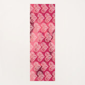 Liefde uzelf tweetone roze hartwoord yogamat (Voorkant)