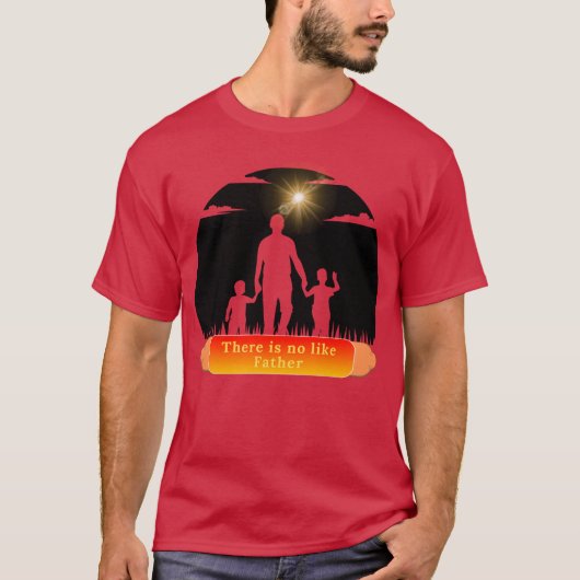 liefde vader retro t-shirt (Voorkant)